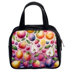 Fruits Apple Strawberry Raspberry Classic Handbag (two Sides) by Ravend