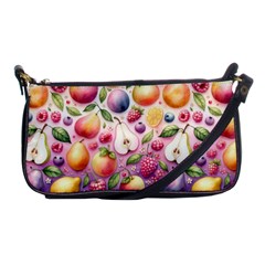 Fruits Apple Strawberry Raspberry Shoulder Clutch Bag by Ravend