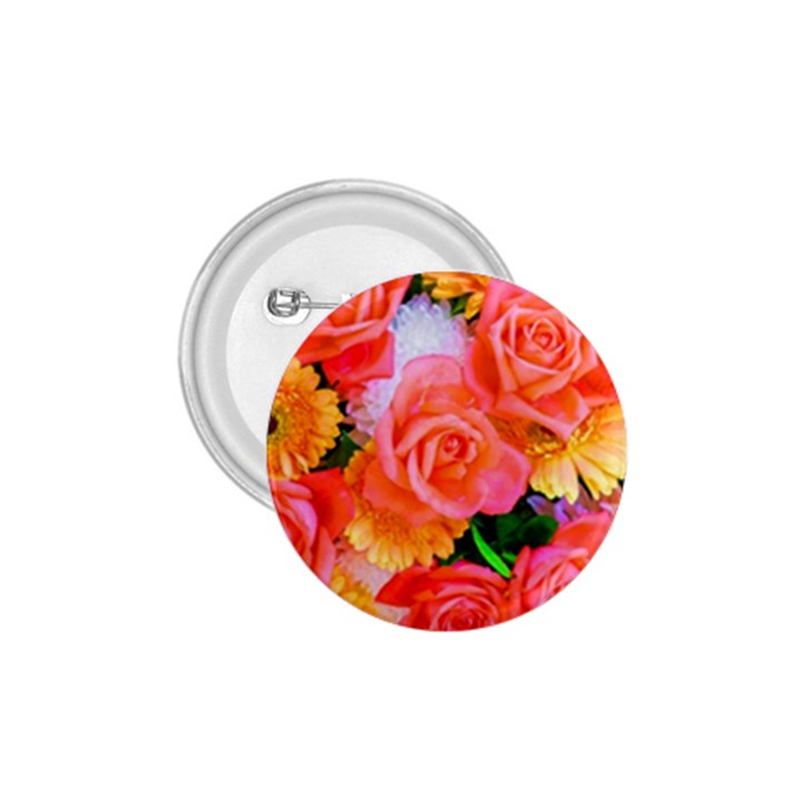 Bouquet Floral Blossom Anniversary 1.75  Buttons