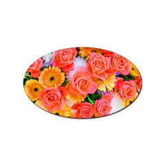 Bouquet Floral Blossom Anniversary Sticker (oval)