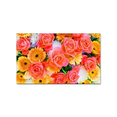 Bouquet Floral Blossom Anniversary Sticker Rectangular (100 Pack) by Ravend