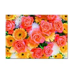 Bouquet Floral Blossom Anniversary Sticker A4 (10 Pack) by Ravend