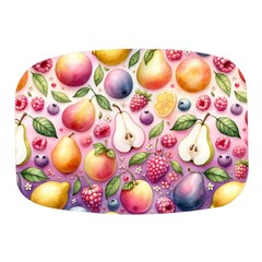 Fruits Apple Strawberry Raspberry Mini Square Pill Box by Ravend