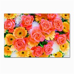 Bouquet Floral Blossom Anniversary Postcards 5  X 7  (pkg Of 10) by Ravend