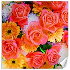 Bouquet Floral Blossom Anniversary Canvas 20  X 20 