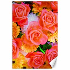 Bouquet Floral Blossom Anniversary Canvas 24  X 36  by Ravend