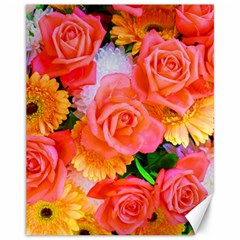 Bouquet Floral Blossom Anniversary Canvas 11  X 14  by Ravend