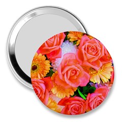 Bouquet Floral Blossom Anniversary 3  Handbag Mirrors by Ravend