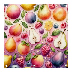 Fruits Apple Strawberry Raspberry Banner And Sign 3  X 3 