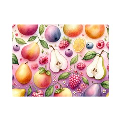 Fruits Apple Strawberry Raspberry Premium Plush Fleece Blanket (mini) by Ravend