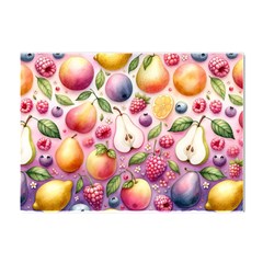 Fruits Apple Strawberry Raspberry Crystal Sticker (a4) by Ravend