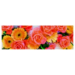 Bouquet Floral Blossom Anniversary Banner And Sign 12  X 4  by Ravend