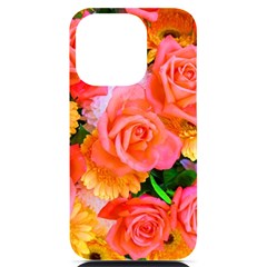 Bouquet Floral Blossom Anniversary Iphone 14 Pro Black Uv Print Case by Ravend