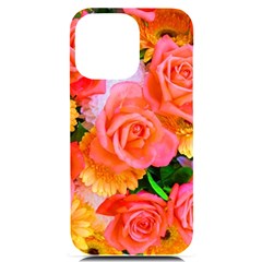 Bouquet Floral Blossom Anniversary Iphone 14 Pro Max Black Uv Print Case by Ravend