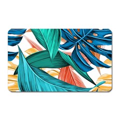 Leaves Tropical Exotic Green Plant Magnet (rectangular) by Ravend