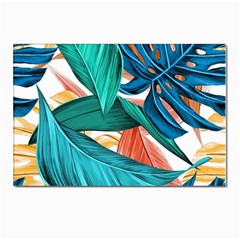 Leaves Tropical Exotic Green Plant Postcard 4 x 6  (pkg Of 10) by Ravend