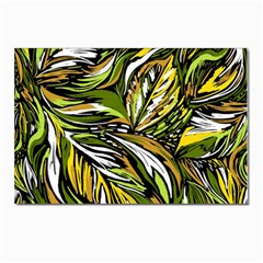 Foliage Pattern Texture Background Postcard 4 x 6  (pkg Of 10) by Ravend