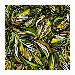 Foliage Pattern Texture Background Medium Glasses Cloth (2 Sides) by Ravend