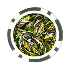 Foliage Pattern Texture Background Poker Chip Card Guard (10 Pack) by Ravend