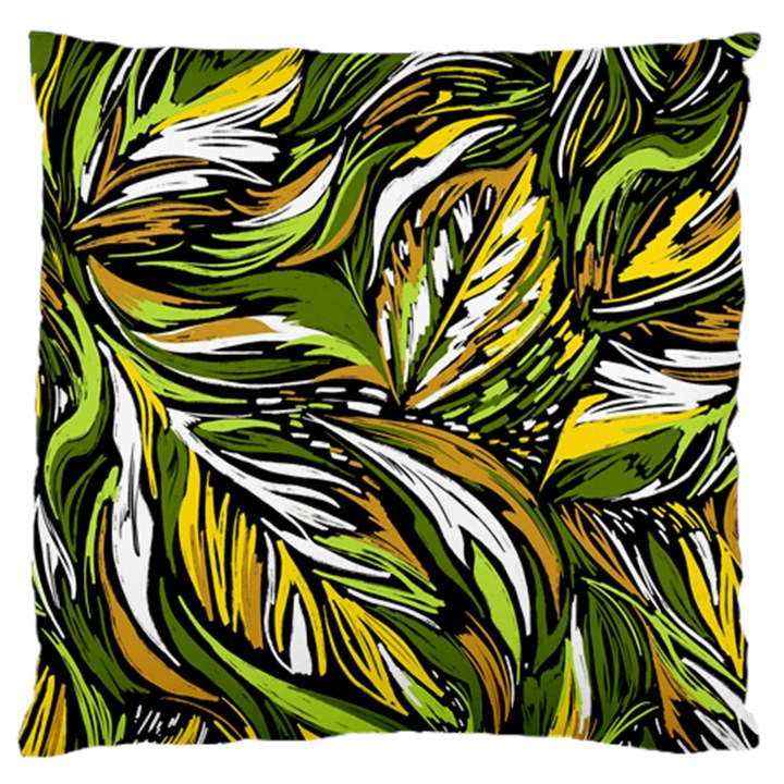 Foliage Pattern Texture Background Large Cushion Case (Two Sides)