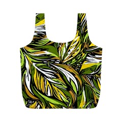 Foliage Pattern Texture Background Full Print Recycle Bag (m) by Ravend