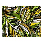 Foliage Pattern Texture Background Two Sides Premium Plush Fleece Blanket (Large) Blanket Back