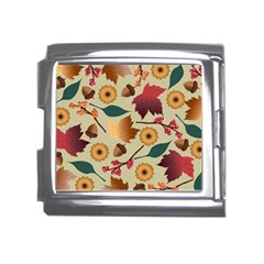 Autumn Leaves Colours Season Mega Link Italian Charm (18mm) by Ravend