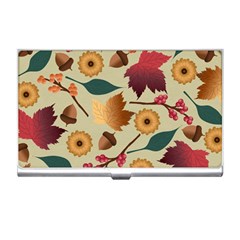 Autumn Leaves Colours Season Business Card Holder by Ravend