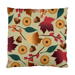 Autumn Leaves Colours Season Standard Cushion Case (two Sides) by Ravend