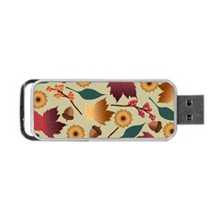 Autumn Leaves Colours Season Portable Usb Flash (one Side) by Ravend