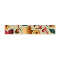 Autumn Leaves Colours Season Premium Plush Fleece Scarf (mini) by Ravend