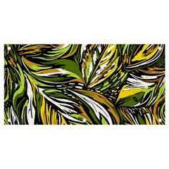 Foliage Pattern Texture Background Banner And Sign 4  X 2  by Ravend