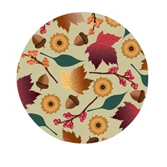 Autumn Leaves Colours Season Mini Round Pill Box (pack Of 3) by Ravend