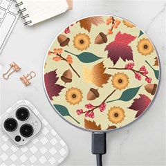 Autumn Leaves Colours Season Wireless Fast Charger(white) by Ravend