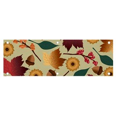 Autumn Leaves Colours Season Banner And Sign 6  X 2  by Ravend