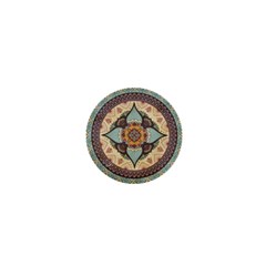 Mandala Floral Decorative Flower Art 1  Mini Buttons by Ravend