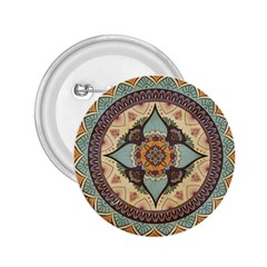 Mandala Floral Decorative Flower Art 2 25  Buttons by Ravend