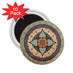 Mandala Floral Decorative Flower Art 2 25  Magnets (10 Pack)  by Ravend