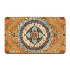 Mandala Floral Decorative Flower Art Magnet (rectangular) by Ravend