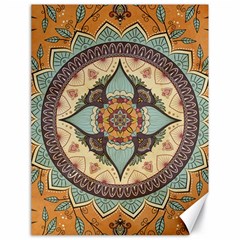 Mandala Floral Decorative Flower Art Canvas 18  X 24 