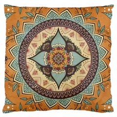 Mandala Floral Decorative Flower Art Large Cushion Case (two Sides) by Ravend