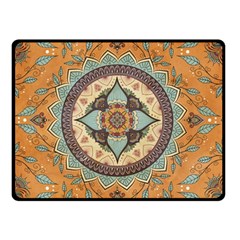 Mandala Floral Decorative Flower Art Two Sides Fleece Blanket (small)