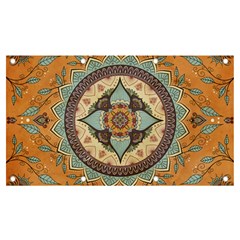 Mandala Floral Decorative Flower Art Banner And Sign 7  X 4  by Ravend