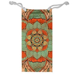 Mandala Floral Decorative Flower Jewelry Bag by Ravend