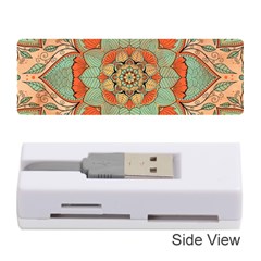 Mandala Floral Decorative Flower Memory Card Reader (stick) by Ravend