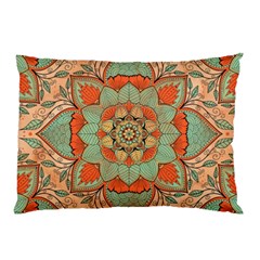 Mandala Floral Decorative Flower Pillow Case (two Sides) by Ravend