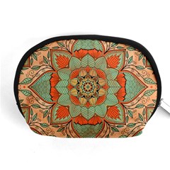 Mandala Floral Decorative Flower Accessory Pouch (medium) by Ravend