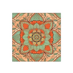 Mandala Floral Decorative Flower Satin Bandana Scarf 22  X 22  by Ravend