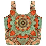 Mandala Floral Decorative Flower Full Print Recycle Bag (XXL) Front