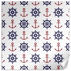 Nautical Seamless Pattern Canvas 16  X 16  by Grandong